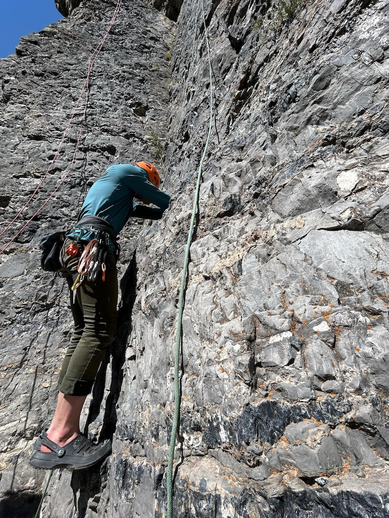 Ike super close up action shot at Hard Rock with crocs on.